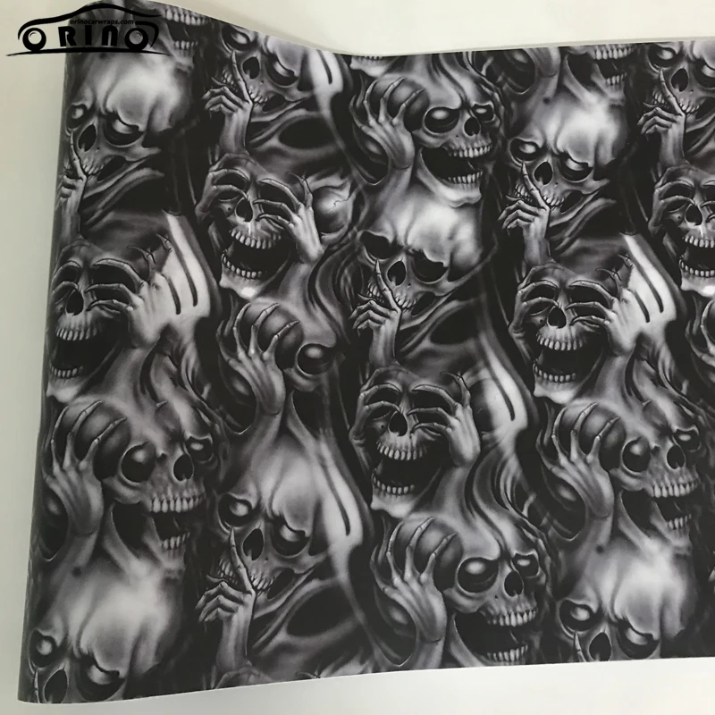 Skull Sticker Bomb Vinyl Wrap-2