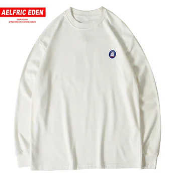 

Aelfric Eden Solid Casual Mens Sweatshirts 2019 Streetwear Fashion Male Pullovers Hip Hop Harajuku Cotton Oversized Long Sleeve