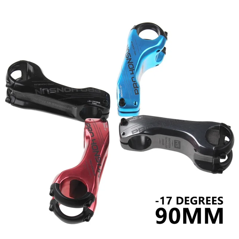 Руль для велосипеда MTB шоссейный горный велосипед руля для велосипеда 90 мм 31,8 мм-17 градусов Rise DH AM велосипед для гонок кросс-кантри