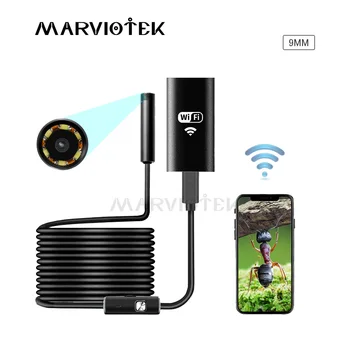 

9mm 720P wifi endoscope camera dia android endoscope hd iphone endoscope inspection camera 1/3.5/5M metal usb endoscope cameras