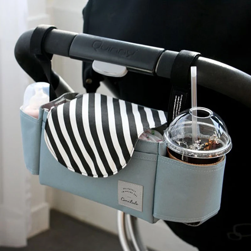 

Baby Stroller Hanging Storage Bags Polyester Durable Large Capacity Bag Convenient Babies Ourdoor Strollers Clutches Waterproof