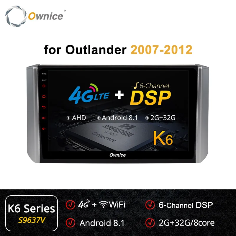 Ownice k3 k5 k6 Android 9,0 Автомобильный DVD Радио для Mitsubishi Xpander gps Navi мультимедиа DSP 4G SPDIF 360 панорама - Цвет: S9637 K6