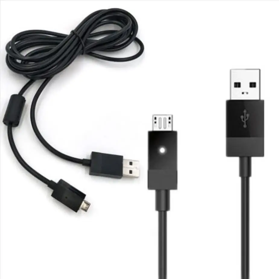 

200 шт./лот Micro USB кабель для зарядки и передачи данных для беспроводного контроллера X box One PSV2000 PS 4 Dualshock4 Android Smartphone 2,75 м