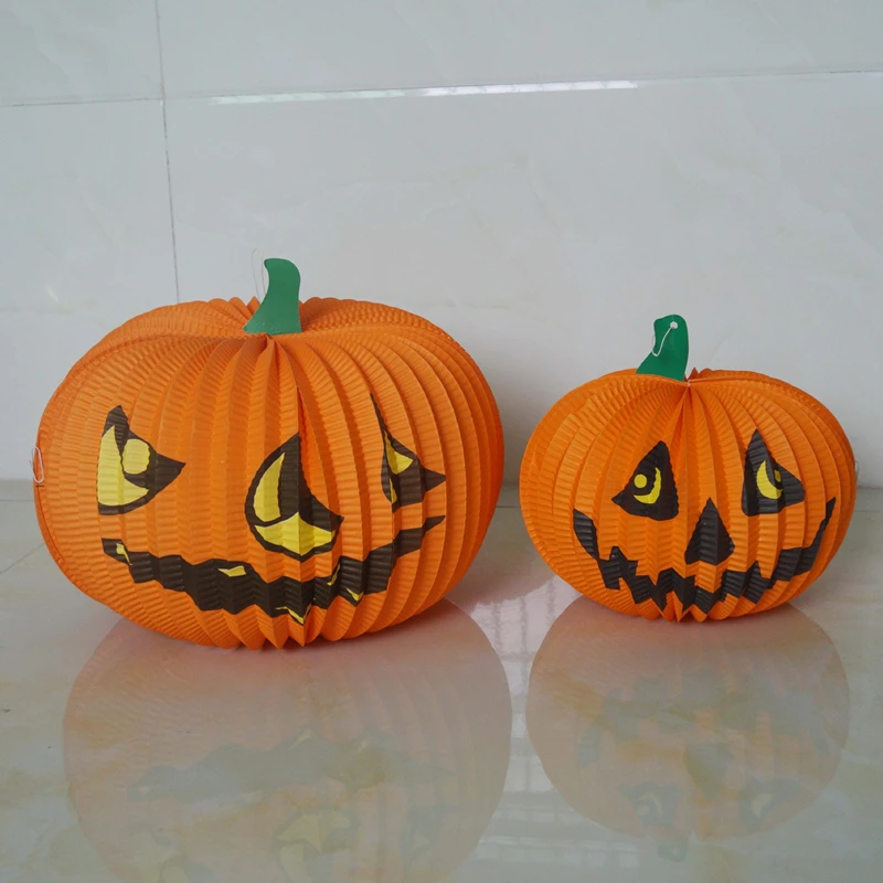 

Halloween Bows Chinese Paper Ball Tissue Paper Lantern Balls Hanging Ghost Props for Kids Baby Shower Halloween Decoration,Q