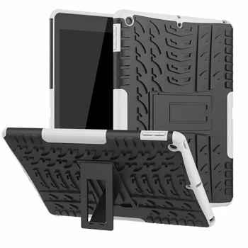 

For iPad Pro 11 10.2 9.7 10.5 Cover Mini 1 2 3 4 5 6 Air Defender Stand TPU PC Shockproof Protective Silicone Plastic Armor Case