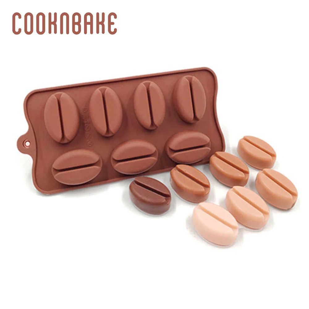 COOKNBAKE силиконовая форма для шоколад, торт, конфеты в виде кофейных зерен, лоток для льда, силиконовая форма для мыла, торта, печенья, выпечки
