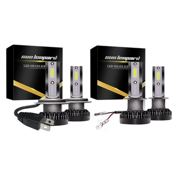 

2 Pair of Cars -800W-16000Lm-H7/H1-Led-6000K Car Headlights Beam Lights Far and Near Light Bulb Running Lights