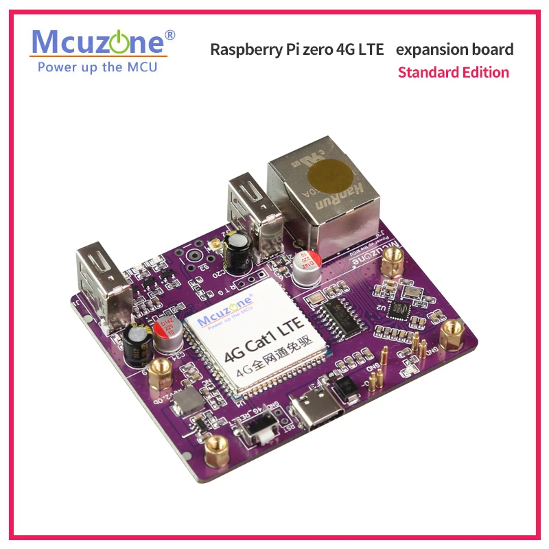Zero Cat1 4g Lte e 100mbps Ethernet Placa de Expansão para Raspberry pi Zero w h Zero2 w Usb Hub Esim Quadro demonstração - Imagem 5