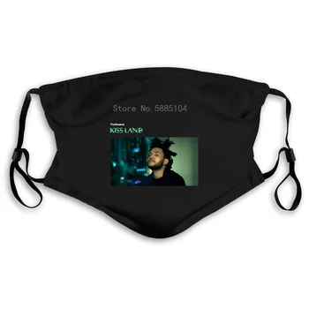 

The Weeknd Kiss Land Black Custom Printed Men New Style Print Men Brand Mouth Mask Women's kid PM2.5