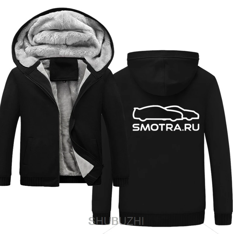 SMOTRA RU толстовки мужские с капюшоном повседневные зимние утолщенные мужское теплое пальто бархатные мужские толстовки пальто на молнии с капюшоном мужская одежда - Цвет: same as picture