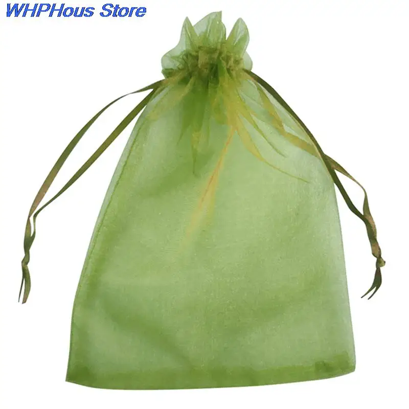 NEW 50pcs Fruit Protection Bags Pest Control Anti-Bird Garden Drawstring Net Bags Mesh Grape Bag Plant Grow Bags 