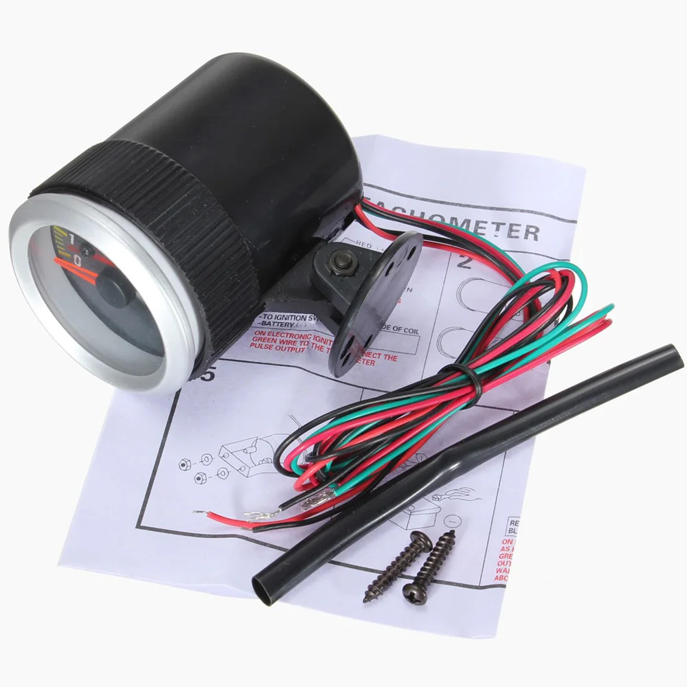 

2" Tachometer 52MM 12v Car Auto Gauge meter 0 - 8000 RPM Engine Equipment