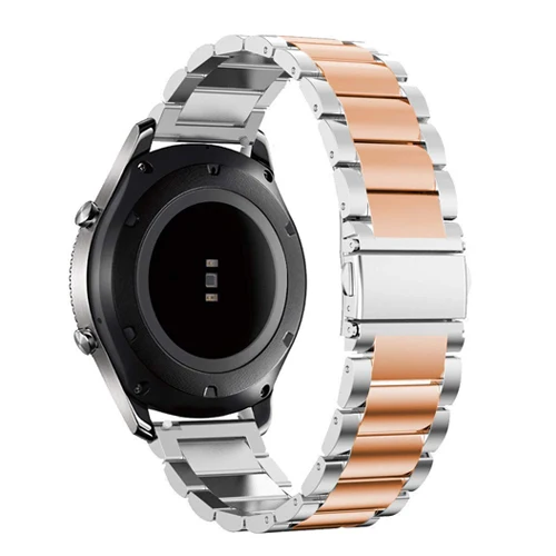 silver rose gold Ремешок 22 мм/20 мм для samsung galaxy watch 46 мм gear S3 Frontier S2 classic active amazfit gts/47 мм/42 мм/pace huawei watch gt ремешок - Цвет ремешка: silver rose gold