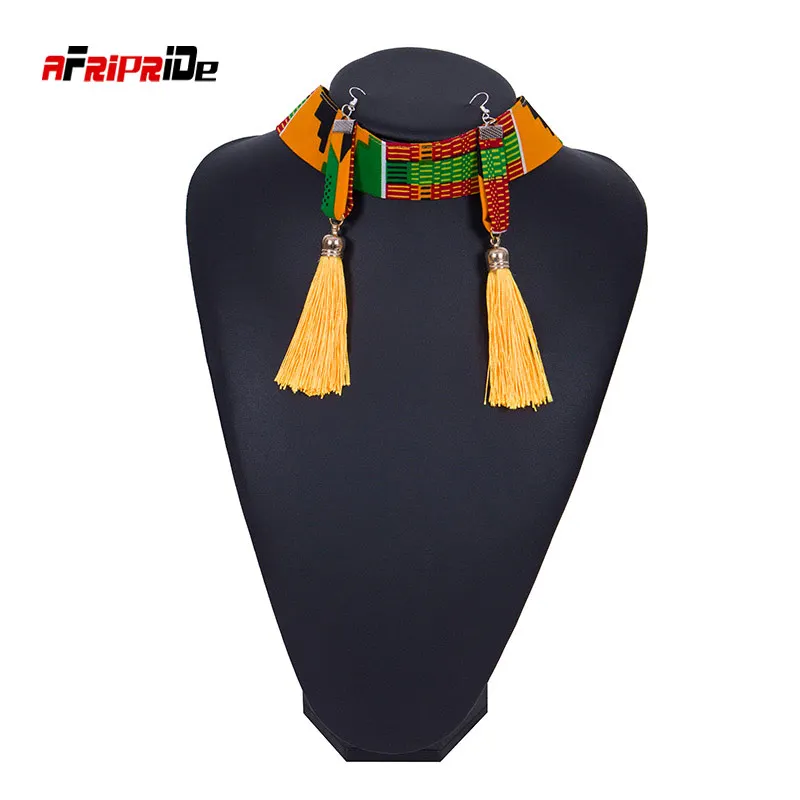 Africa Necklace African Earrings Traditional Feminine Ornaments Party Decorations Fashion Woman's Accessories WYB445