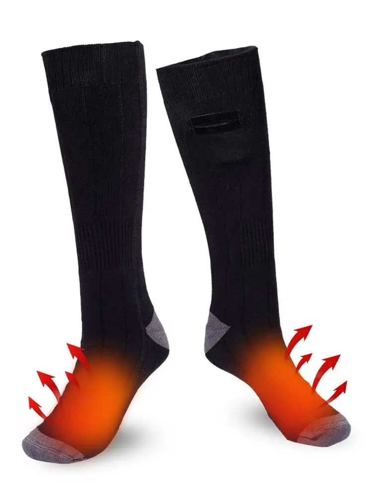 Heated Boot Socks Rechargeable Feet Foot Warm Electric Heater Winter Unisex UK 