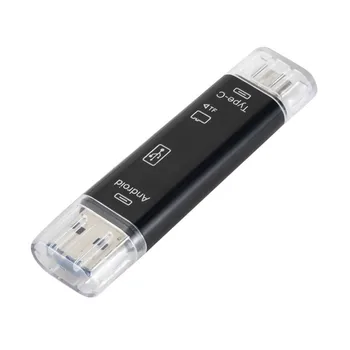 

All in One Memory Card Reader For Android OTG Micro USB Type C USB C TF Card Reader Adapter for Android PC Laptop Computer