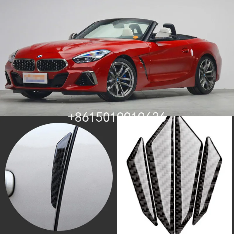 Per Bmw Z4 Car Side Door Guard Bordo Di Protezione Paraurti 4Pcs Pvc Adesivi In Fibra Di Carbonio