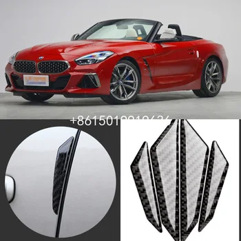 

For BMW Z4 Car Side Door Edge Guard Bumper Trim Protector 4pcs PVC carbon fiber Stickers