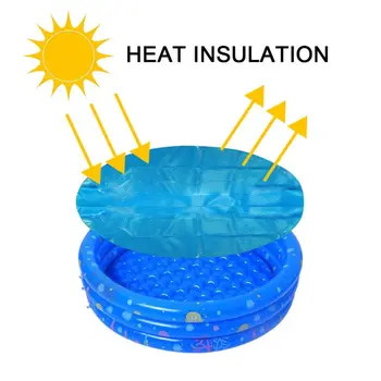 

Swimming Pool Cover Protector Dust Rainproof Durable Round Tarpaulin for Family Garden Pools