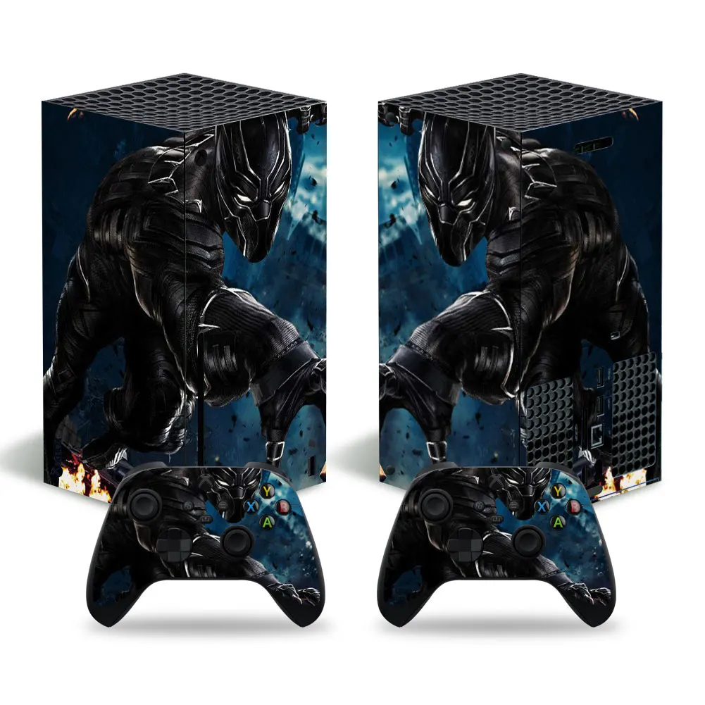Disney Stitch Iron Man Skin Sticker Decal Cover for Xbox Series X Console and 2 Controllers Xbox Series X Skin Sticker Vinyl 