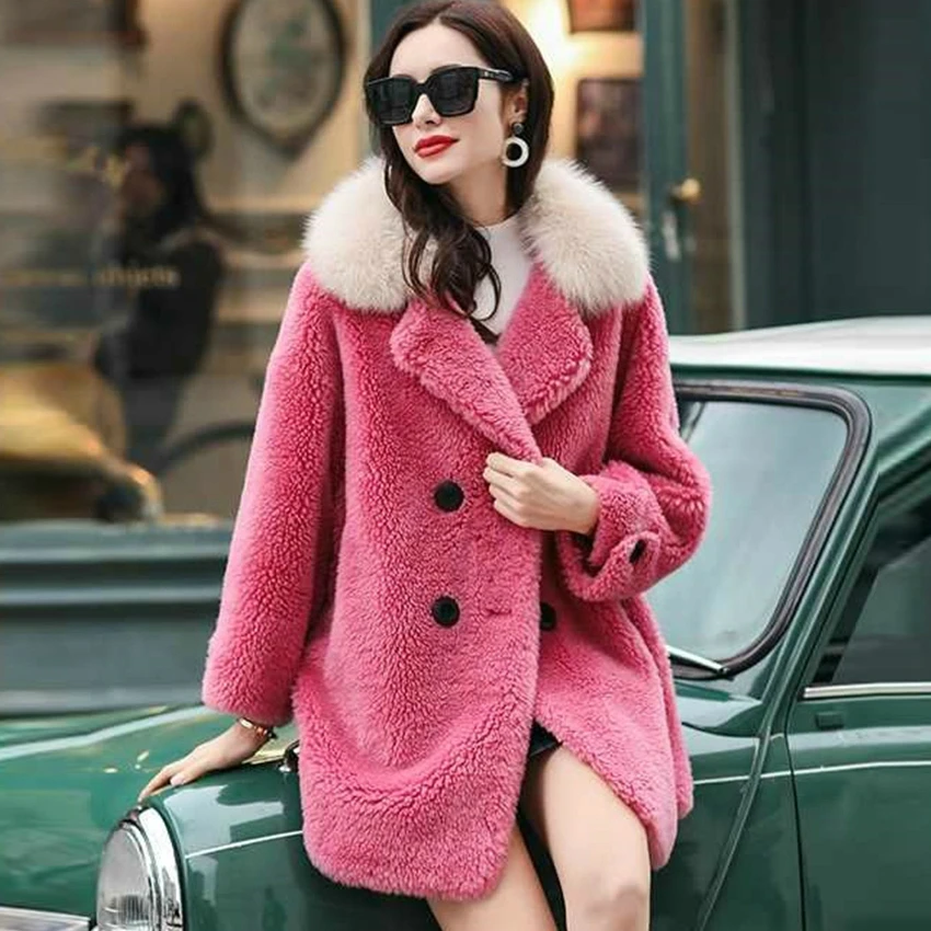 Abrigo de piel sintética mujer 2019 Invierno elegante manga de caída de Cachemira largo abrigo de piel de felpa cálido sobretodo femenino|Piel sintética| - AliExpress
