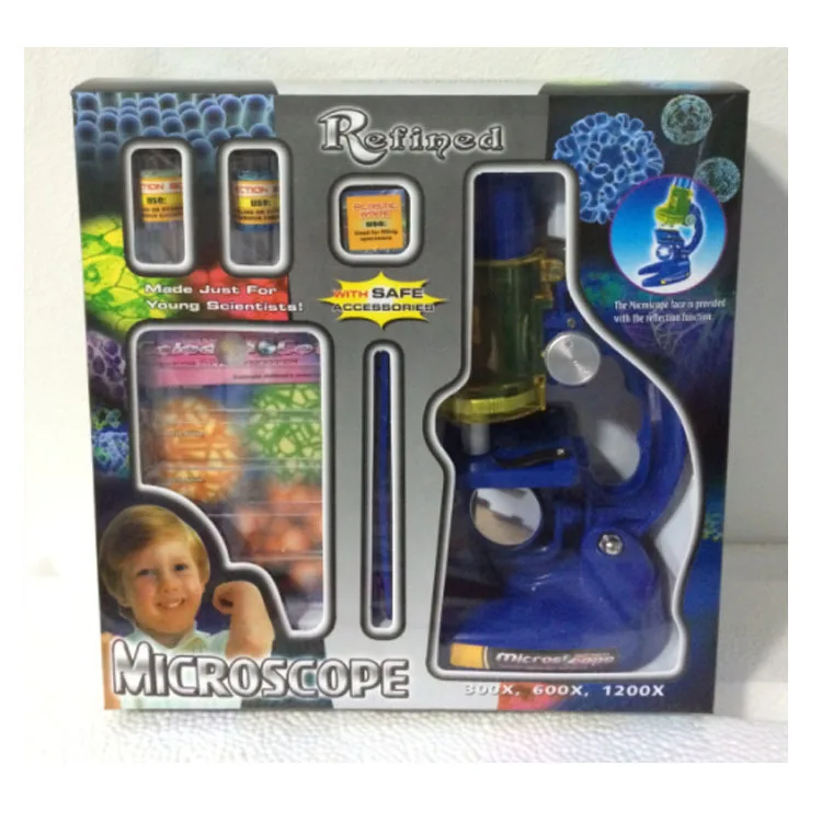 

Children'S Educational Early Childhood Toy 100x/200X/450X Microscope Set Light Included Science Experiment ENLIGHTEN Play