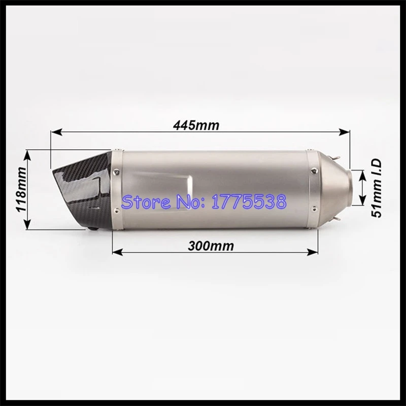 For BMW F900R F900XR 2020-2023 Motorcycle Exhaust Muffler Escape Moto Middle Link Pipe with Real Carbon Fiber End Tip DB Killer - Image 3
