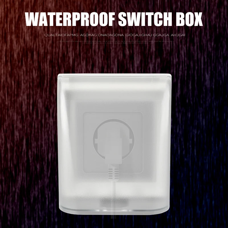 

Universal Type 86 Wall Socket Waterproof Box Panel Switch Splash Protection Cover Household SP99