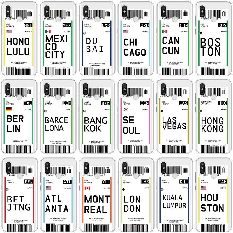 

Travel Label Country Phone Case For Xiaomi Redmi Redmi Note 7 Cover Fundas Soft TPU For Xiaomi Redmi Redmi Note 5 6 7 8 Pro Case