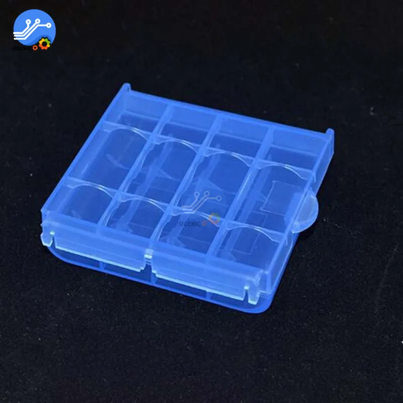 Портативный прозрачный пластиковый чехол 4 шт. коробка для хранения батареи AA