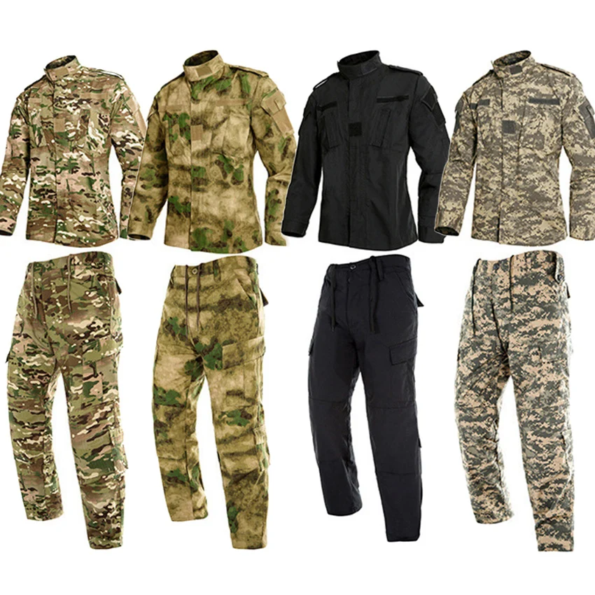 

Adult Man Hunting Military Uniform Desert Training Camouflage Tactical Coat Jacket Trousers Set for Male Special US Army Suit