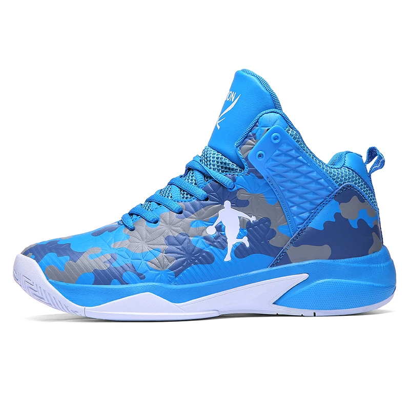 Профессиональная Мужская баскетбольная обувь Jordan высокие кроссовки баскетбольные ботинки Большие размеры 36-45 уличная спортивная корзина обувь Мужская Jordan - Цвет: Синий