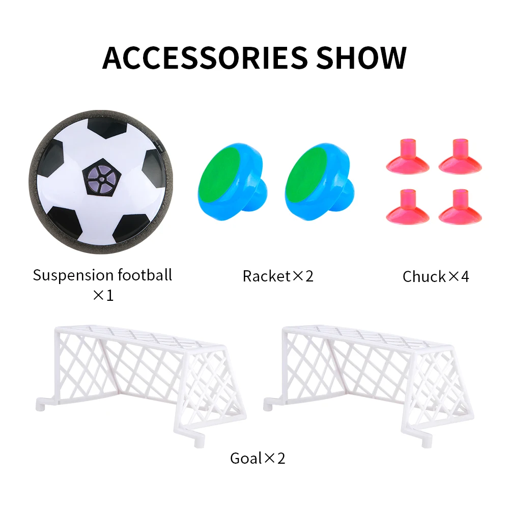 Hover Soccer светодиодный светильник мигающий воздушный мощный футбольный светящийся шар диск спортивные упражнения обучающая игрушка подарок для детей набор мячей игра