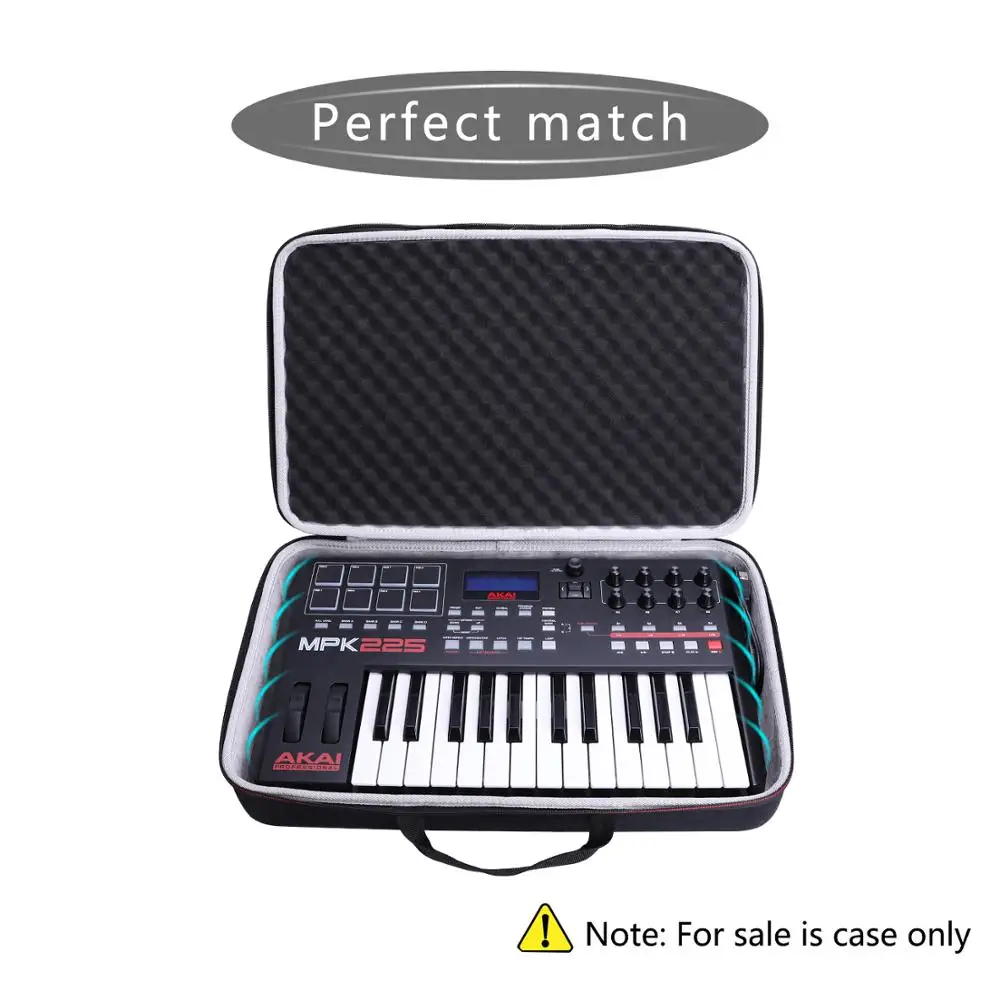 Rígido para Akai Controlador de Placa Ltgem Estojo Profissional Chave Midi Eva Mpk225 - Image 5