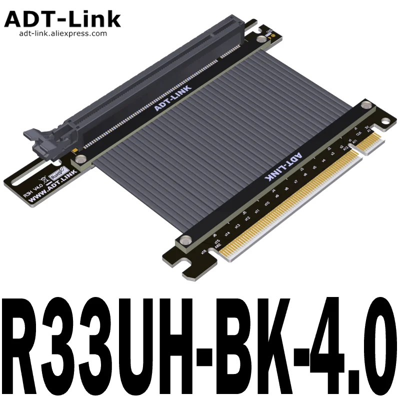 Cavo Riser Pcie 4.0 Extreme Me4 Pcie 4.0 X16 [Rtx3090 X570 B550 Rx6900Xt Testato] Twinax Schermato Pci Express Gen4 270 Gradi