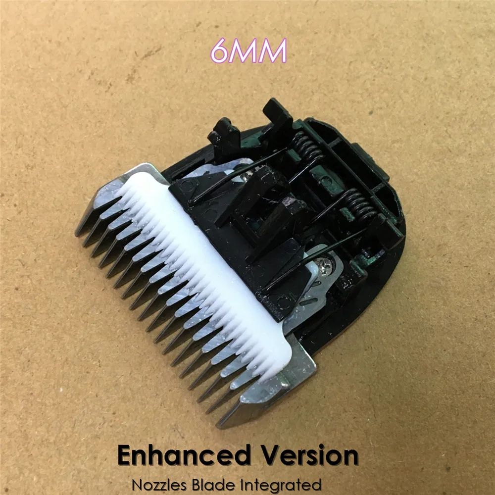 Enhanced Size 6mm Улучшенная собака клипер для волос триммер Дополнительное лезвие насадки интегрированная режущая головка 3/6/9/13 мм для BaoRun X6 X7 A8S P2 P3 P6 P9 S1 - Цвет: Enhanced Size 6mm
