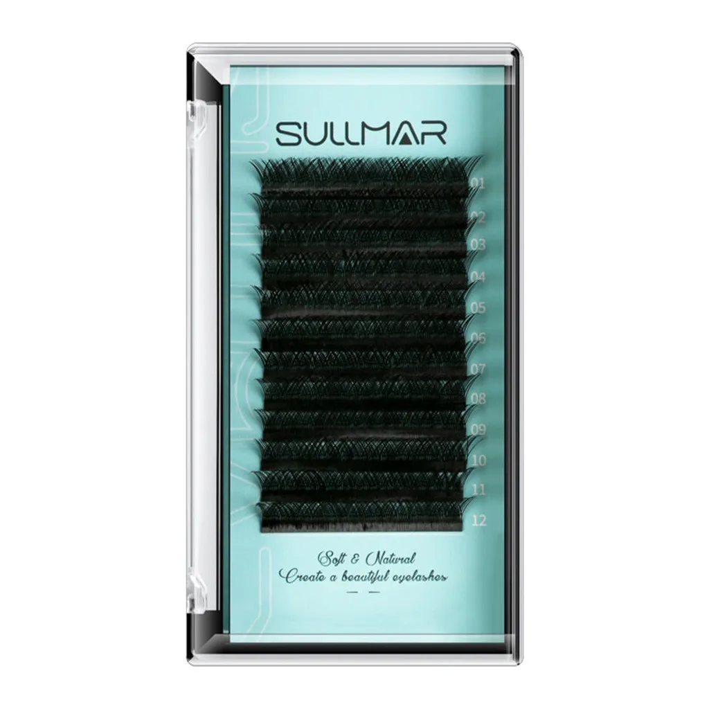 Professional Makeup Individual False Eye Lashes Black Silk Eyelashes Extension False Eyelash Set Handmade Reusable Grafting Fake