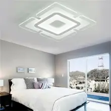  110V-220V 20CM Sky City Square Ceiling Lamp Acrylic Modern LED Ceiling Lights Panel Down Light Kitchen Bedroom Living Room Wall 