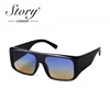 Story fashion Square Gradient Sunglasses Women Men 2020 Brand Designer Vintage Leopard Clear Frame Windproof Goggles S1955G 1