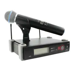 Бесплатная доставка UHF профессиональный SLX24 Беспроводной микрофон беспроводной караоке Системы с ручной передатчик