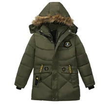 Children Jacket Autumn Winter Jackets For Boys Coat Kids Warm Hooded Cotton Outerwear Coats For Boys Cotton-padded clothes