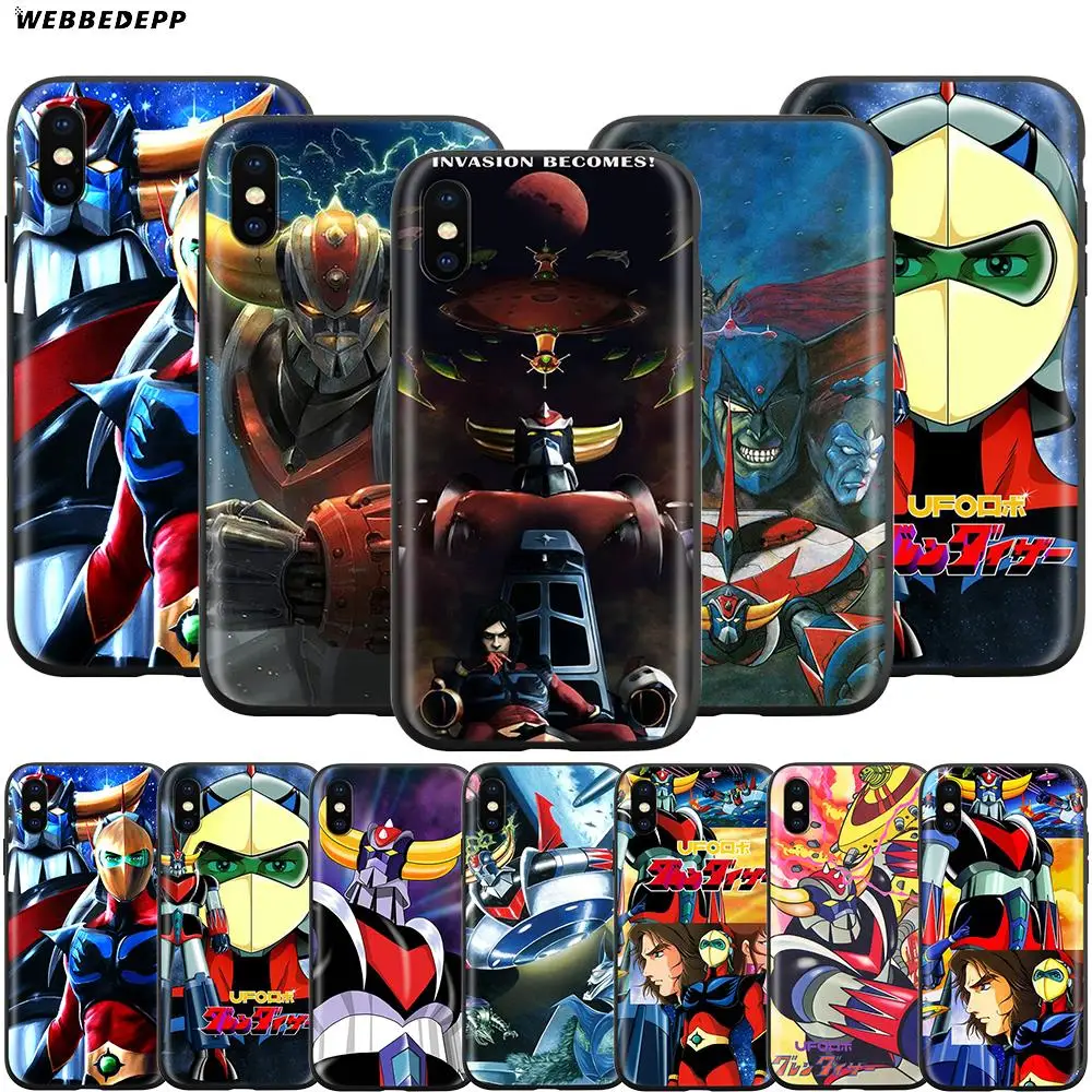 

Webbedepp UFO Robot Grendizer Case for Apple iPhone 11 Pro XS Max XR X 8 7 6 6S Plus 5 5S SE