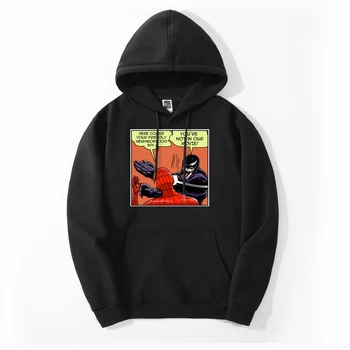 

Men Venom Funny Print Sweatshirts Hoodie 2020 Spring Autumn Spider Man Super Hero Pullover Fleece Streetwear Hooded Cool Hoodies