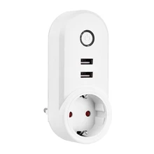##Special Price Smart WiFi Socket Smart Plug 2 USB Charger Port, Timer Power, Control your home devices from anywhere, work with Amazon Alexa / ##Special Price Smart WiFi Socket Smart Plug 2 USB Charger Port, Timer Power, Control your home devices from anywhere, work with Amazon Alexa /