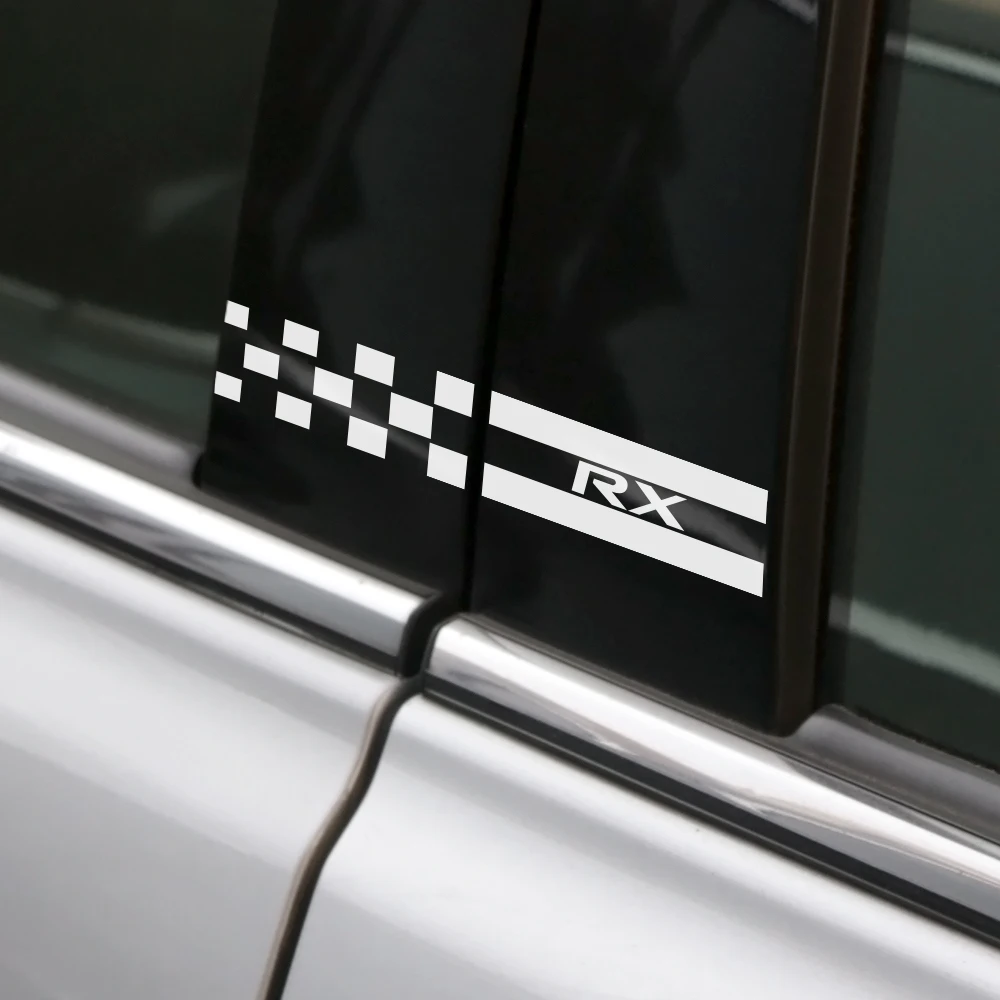 2 шт. наклейки на стойки для автомобилей Lexus RX 300 330 IS 250 GX 400 460 UX 200 NX LX LS GS ES CT200h