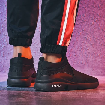 

Slip on shoes men Casual Sock sneakers Mesh Breathable walking sapatos Lightweight Jogging trainers Tenis masculino adulto