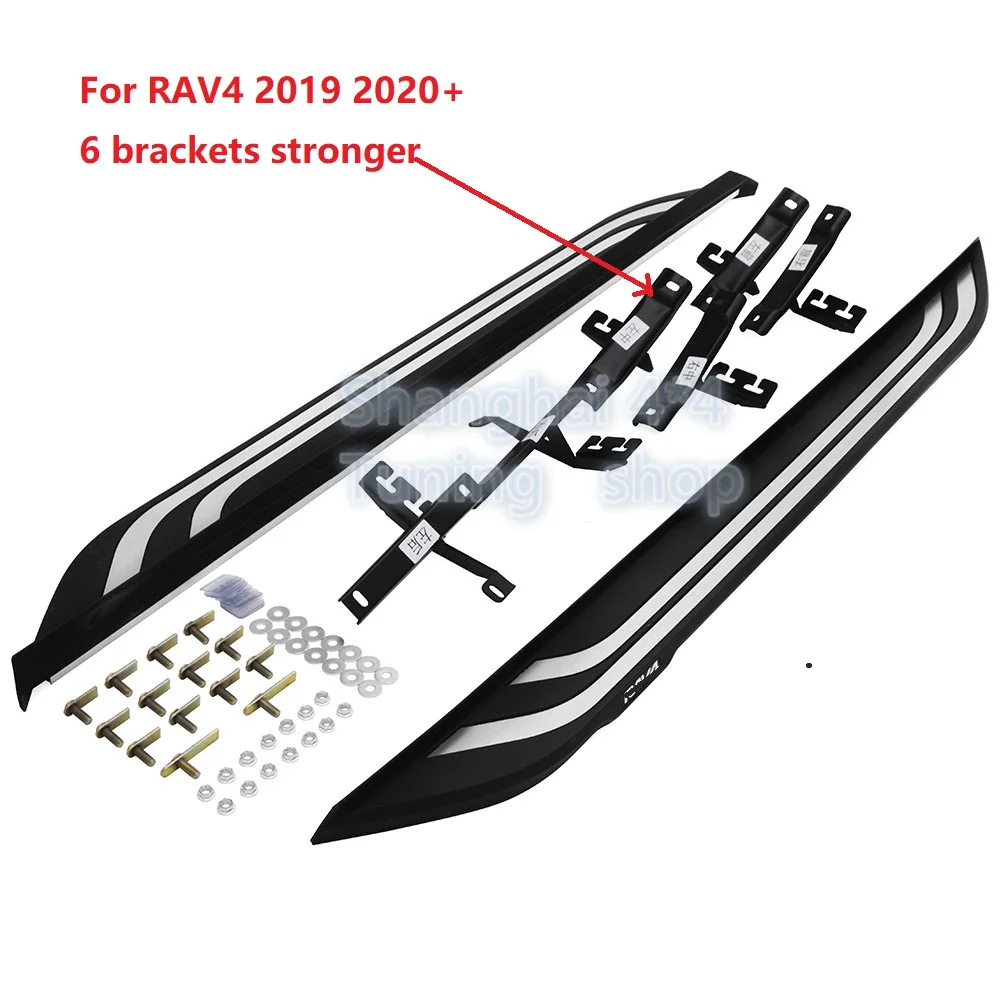 Roof Rack Cross Bars For Toyota RAV4 2019-2025 – Gloss Black Aluminum, Side Rail Mount, Cargo Carrier Accessory