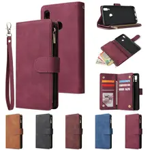 Zipper Case For Huawei P30 P20 Lite Pro Case Luxury Leather Flip Wallet Cover For Huawei Honor 20 Pro 10 Lite P Smart Coque