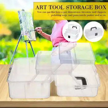 

Earring-Organizer Disinfection-Box Nail-Nipper Storage-Box Case Manicure-Tool Display-Case Holder Organizer Storage-Case