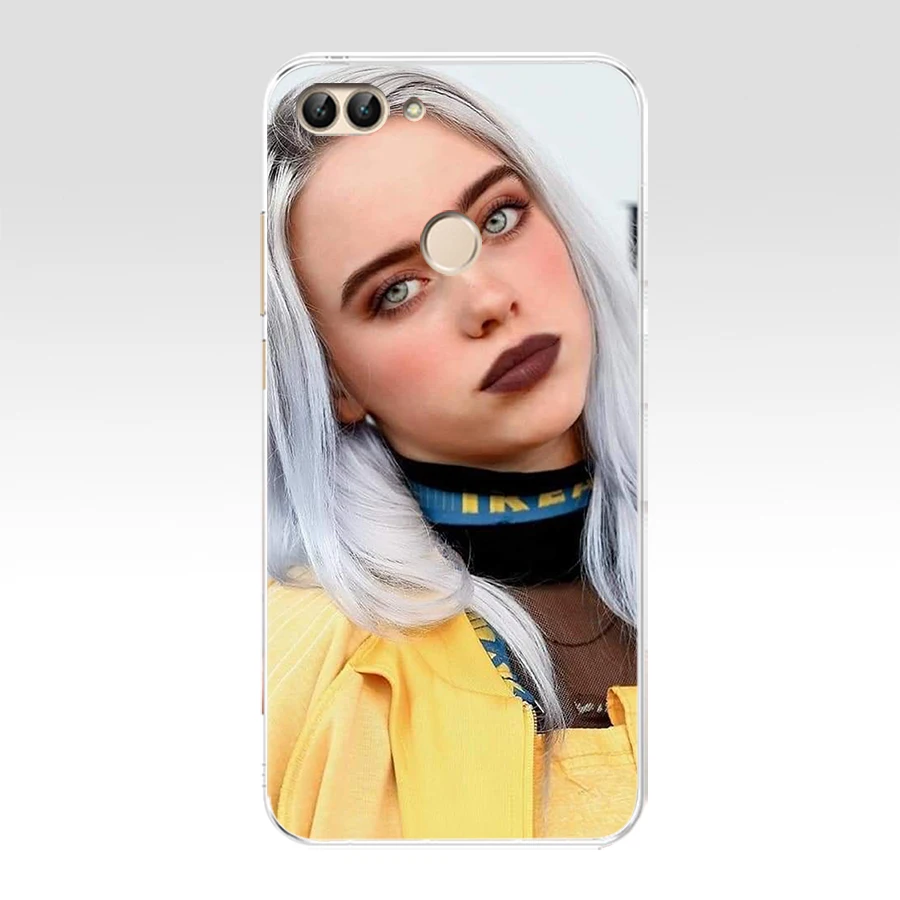 16AA Billie Eilish Girl Soft TPU Case Cover For Huawei Honor P Smart Y6 Prime Nova 2i 3i View 10